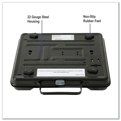 Brecknell 250 lbs. Capacity 12.5 in. x 10.95 in. x 2.2 in. Platform Portable Electronic Utility Bench Scale
