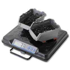 Brecknell 100 lbs. Capacity 12.5 in. x 10.95 in. x 2.2 in. Platform Portable Electronic Utility Bench Scale