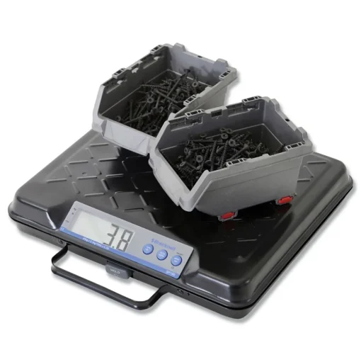 Brecknell 100 lbs. Capacity 12.5 in. x 10.95 in. x 2.2 in. Platform Portable Electronic Utility Bench Scale