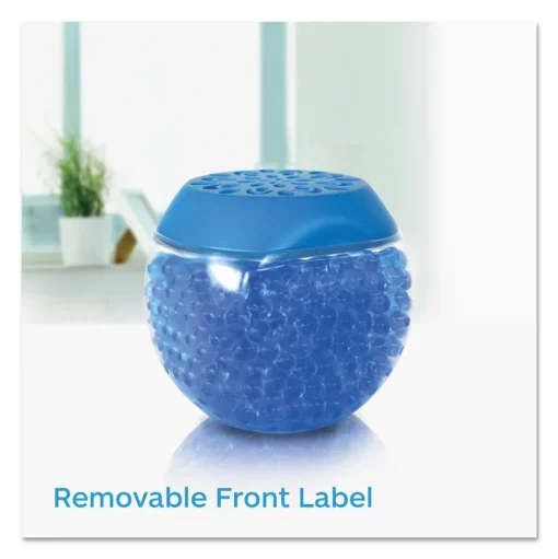 BRIGHT Air 10 oz. Scent Gems Odor Eliminator - Cool and Clean, Blue (6/Carton)