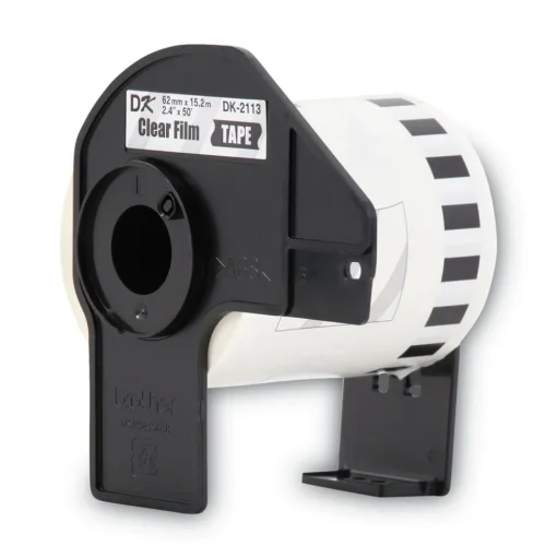 Brother 2.4 in. x 50 ft. Continuous Film Label Tape - Clear (1-Roll)