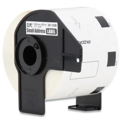 Brother 1.1 in. x 2.4 in. Die-Cut Address Labels - White (24-Rolls/Pack)
