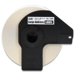 Brother 1.4 in. x 3.5 in. Die-Cut Address Labels - White (3-Rolls/Pack)