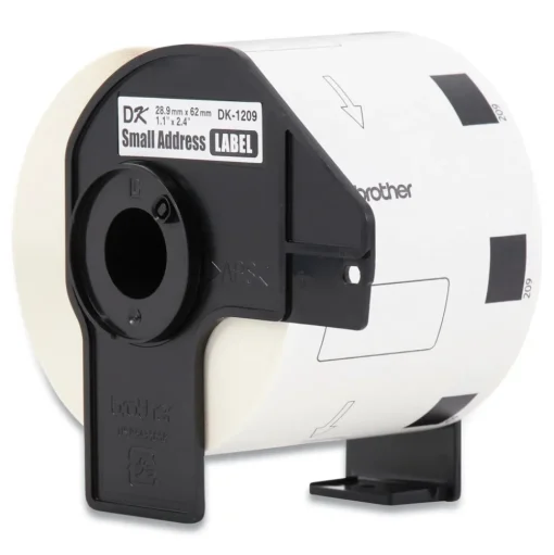 Brother 1.1 in. x 2.4 in. Die-Cut Address Labels - White (3-Rolls/Pack)