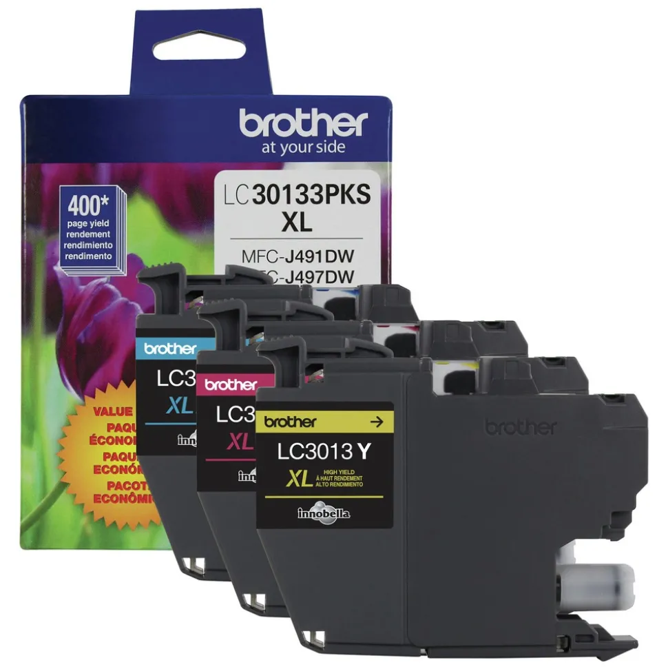 Brother 400 Page-Yield High-Yield Ink - Cyan/Magenta/Yellow (3/Pack)