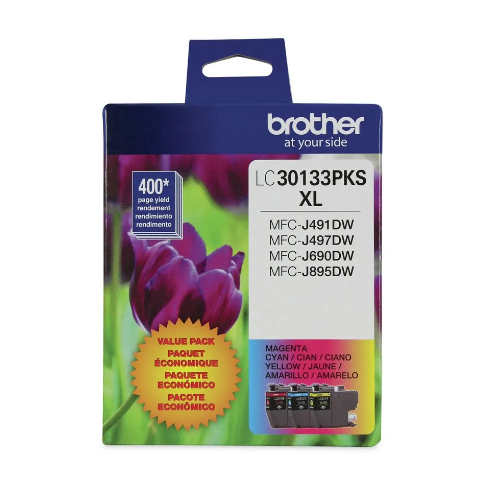Brother 400 Page-Yield High-Yield Ink - Cyan/Magenta/Yellow (3/Pack)