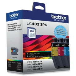 Brother 550 Page-Yield Ink - Cyan/Magenta/Yellow (3/Pack)