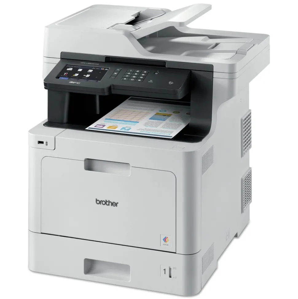 Brother Business Color Laser All-in-One Printer with Duplex Print, Scan, Copy and Wireless Networking