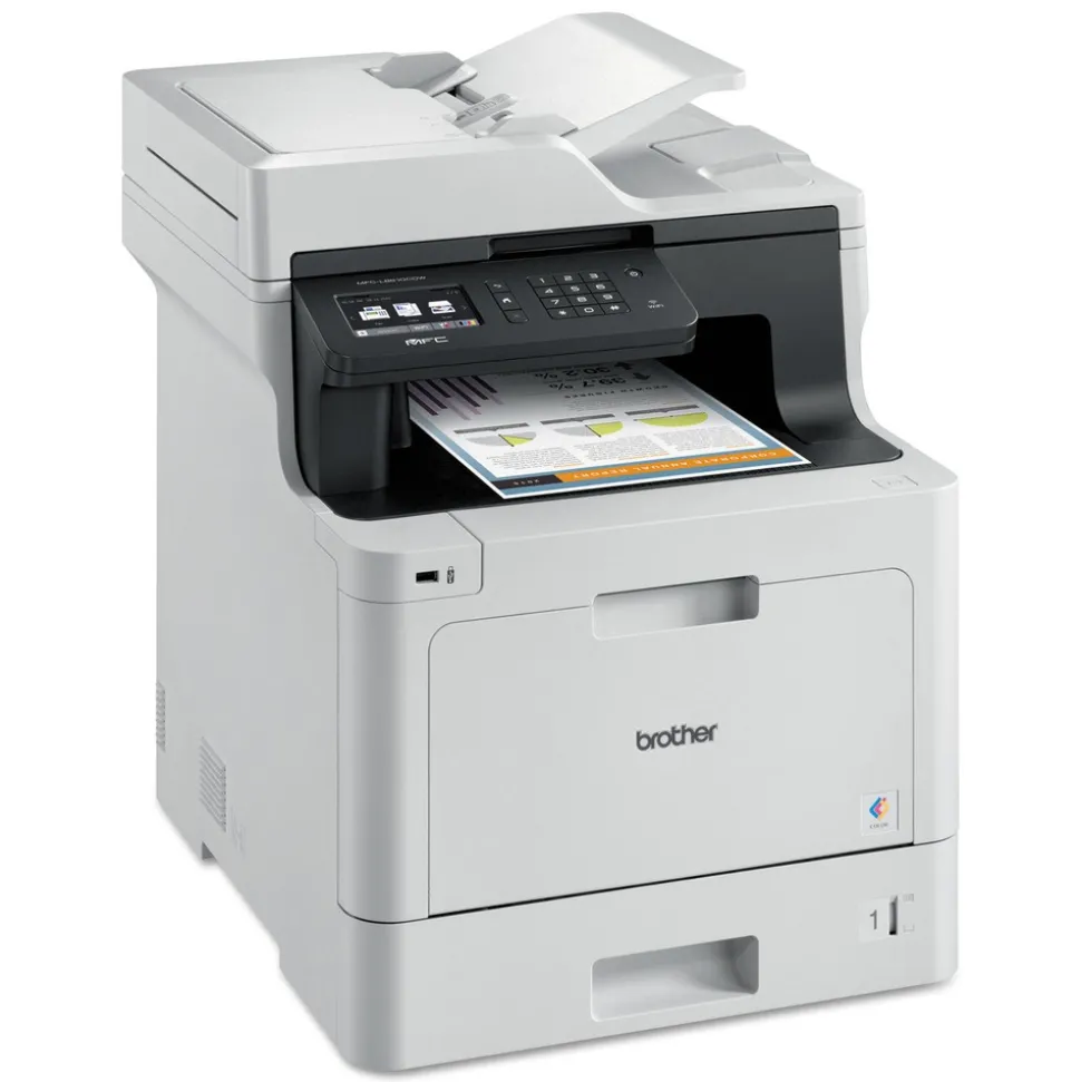 Brother Business Color Laser All-in-One Printer with Duplex Printing and Wireless Networking