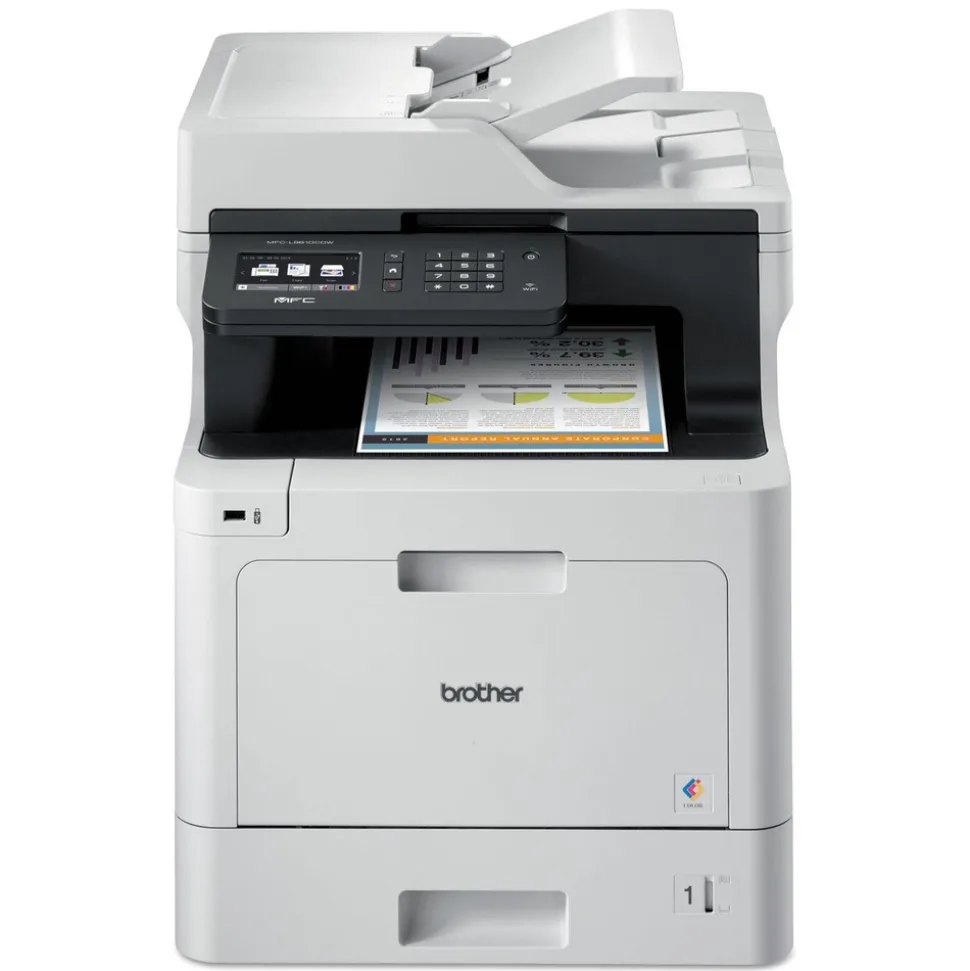Brother Business Color Laser All-in-One Printer with Duplex Printing and Wireless Networking