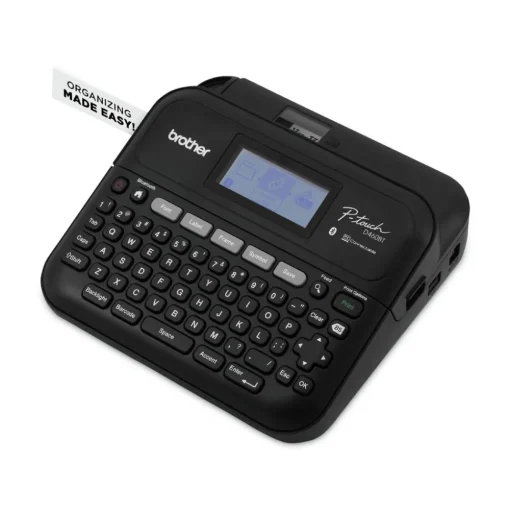 Brother P-Touch P-Touch 7.4 in. x 7 in. x 2.8 in. 30 mm/s Print Speed Business Expert Connected Label Maker with 1 Roll Sample Tape