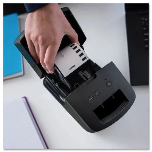Brother QL-600 5.1 in. x 8.8 in. x 6.1 in. 44 Labels/Min Print Speed Economic Desktop Label Printer