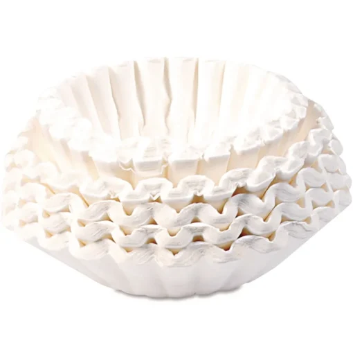 BUNN 20118.0010 Flat Bottom Coffee/Tea Brewer Filters - White (50/Pack, 60 Packs/Carton)