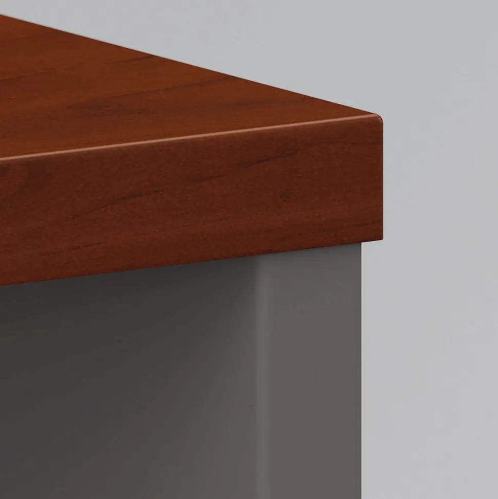 Bush 71.13 in. x 23.38 in. x 29.88 in. Series C Collection 72W Credenza Shell - Hansen Cherry