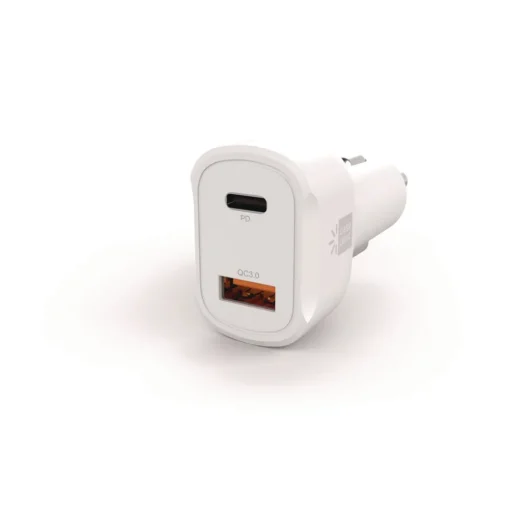 ByTech 60 Watts Two 3 A Ports PD Car Charger - White