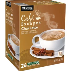 Cafe Escapes 5000330124 K-Cups - Chai Latte (96/Carton)