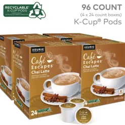 Cafe Escapes 5000330124 K-Cups - Chai Latte (96/Carton)