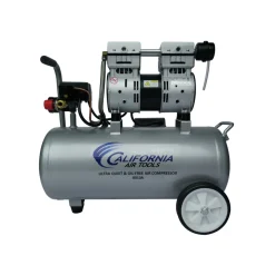 California Air Tools 1 HP 8 Gallon Ultra Quiet and Oil-Free Aluminum Tank Wheelbarrow Air Compressor