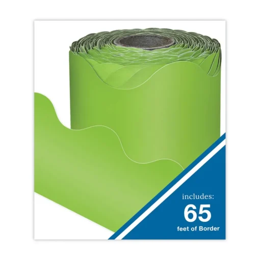 Carson-Dellosa 2.25 in. x 65 ft. Rolled Scalloped Borders - Lime
