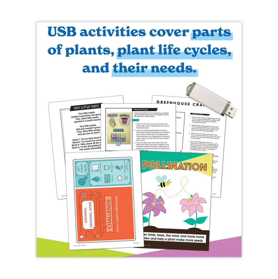 Carson-Dellosa 191 Pages Grades K to 3 (Ages 5 to 8) In a Flash USB - Plants