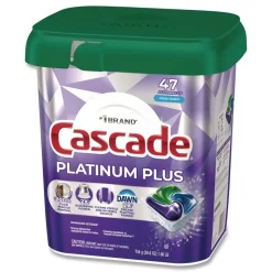 Cascade Platinum Plus 28.4 oz. Tub ActionPacs Dishwasher Detergent Pods - Fresh Scent (3/Carton)