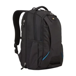 Case Logic 2.76 in. x 13.39 in. x 19.69 in. Polyester Checkpoint Friendly Backpack for 15.6 in. Devices - Black