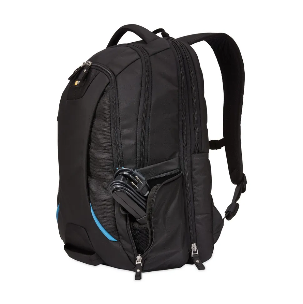 Case Logic 2.76 in. x 13.39 in. x 19.69 in. Polyester Checkpoint Friendly Backpack for 15.6 in. Devices - Black