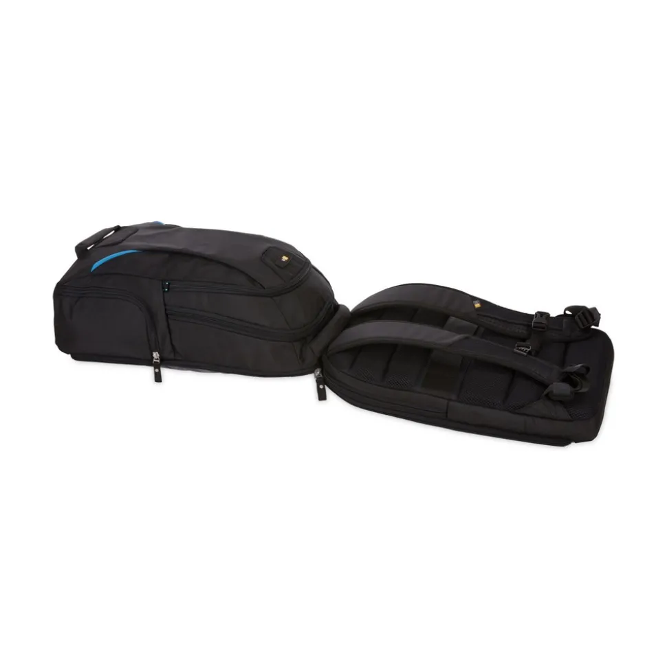 Case Logic 2.76 in. x 13.39 in. x 19.69 in. Polyester Checkpoint Friendly Backpack for 15.6 in. Devices - Black