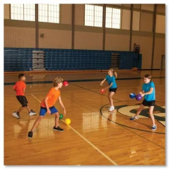 Champion Sports 6 in. Diameter Rhino Skin Dodge Ball Set - Assorted (6/Set)