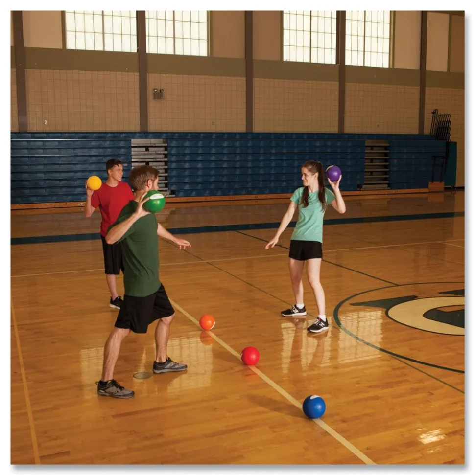 Champion Sports 6 in. Diameter Rhino Skin Dodge Ball Set - Assorted (6/Set)