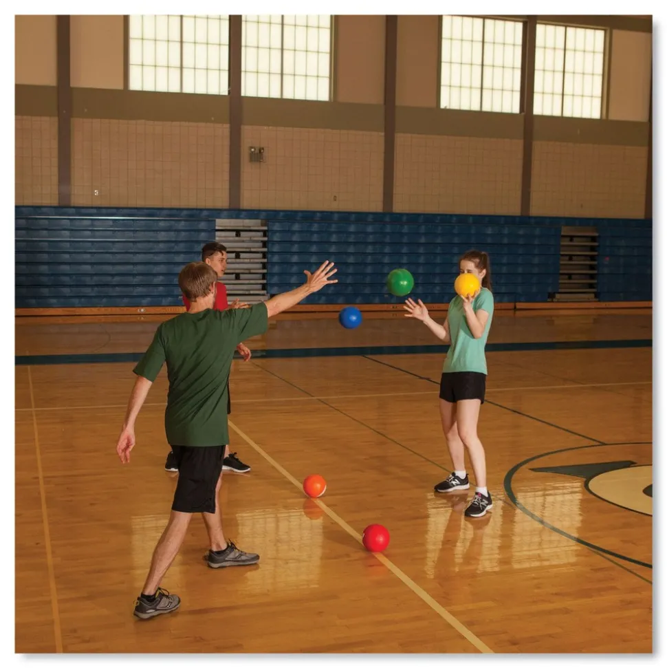 Champion Sports 6 in. Diameter Rhino Skin Dodge Ball Set - Assorted (6/Set)