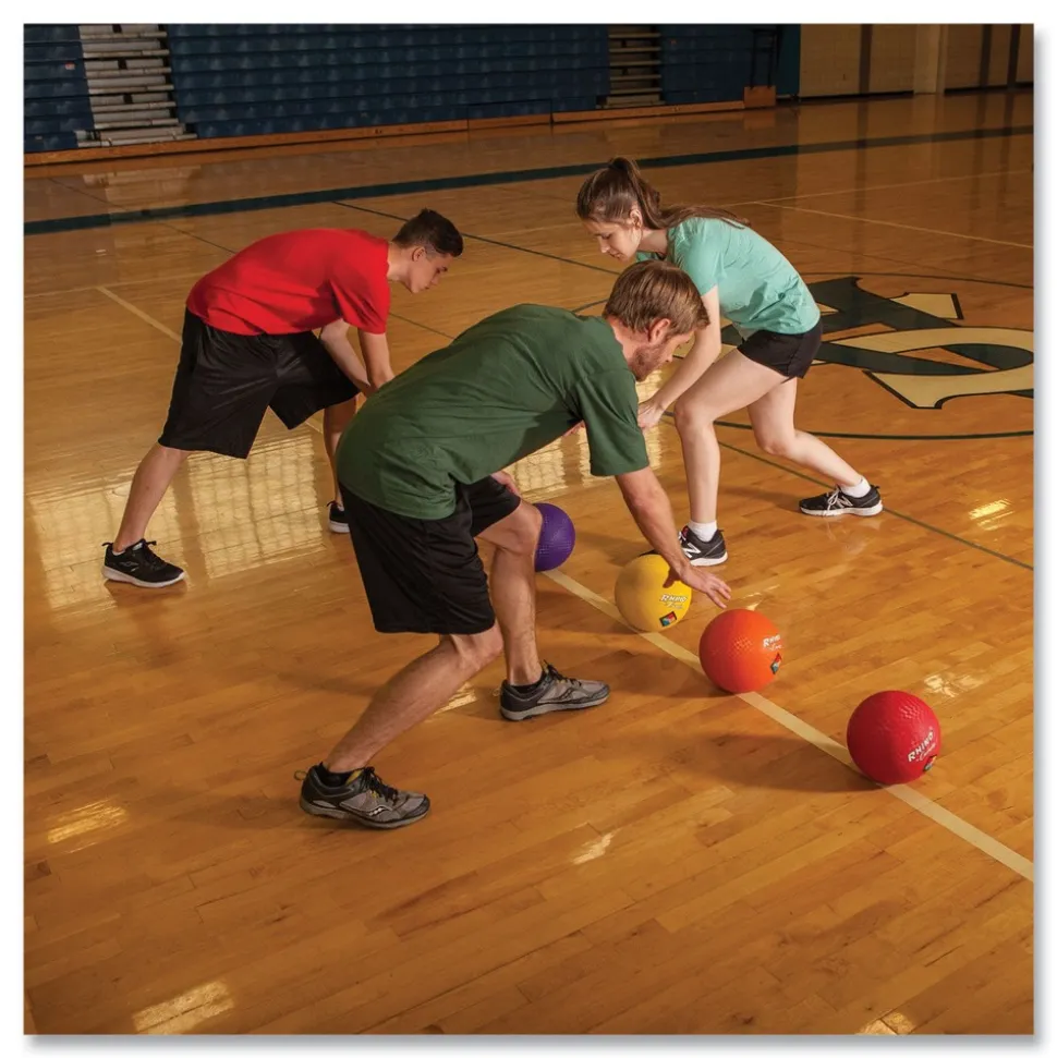 Champion Sports 8.5 in. Diameter Playground Ball Set - Assorted (6/Set)