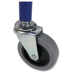 Champion Sports 37 in. x 22 in. x 20 in. 24-Ball Capacity Metal Lockable Ball Storage Cart - Blue