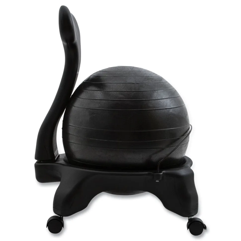 Champion Sports Fitpro Ball Chair, Supports Up To 200 Lb, Gray