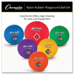 Champion Sports Multi-Size Playground Ball Set - Multi-Color (14/Set)