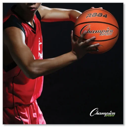 Champion Sports No. 5 Junior Size Rubber Sports Ball For Basketball - Orange