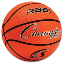 Champion Sports No. 7 Official Size Rubber Sports Ball For Basketball - Orange