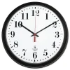 Chicago Lighthouse 13.75 in. Overall Diameter 1 AA Black Quartz Contract Clock - Black Case