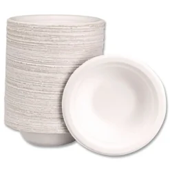 Chinet 12 oz Paper Pro Round Bowls - Beige (1000/Carton)