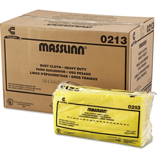 Chix 24 in. x 16 in. Masslinn Dust Cloths - Yellow (50/Pack, 8 Packs/Carton)