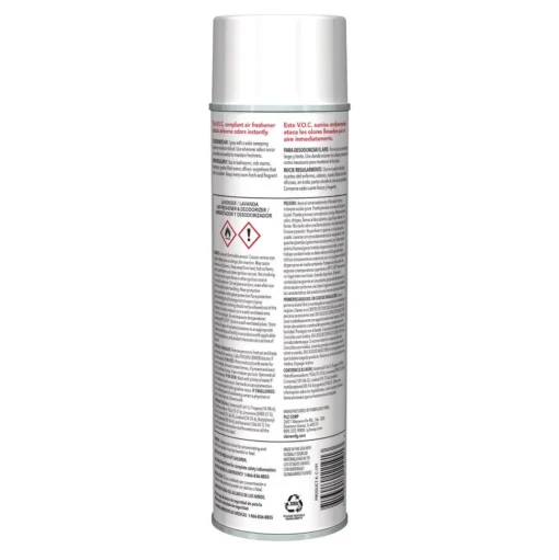 Claire 10 oz. Aerosol Spray Aerosol Air Freshener and Deodorizer - Lavender (1/Carton)