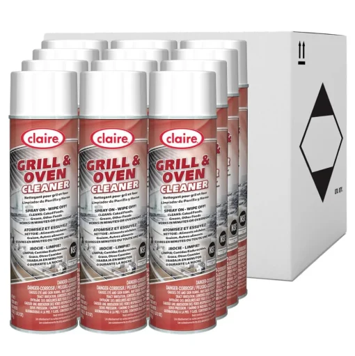 Claire 18 oz. Aerosol Spray Grill and Oven Cleaner (12/Carton)