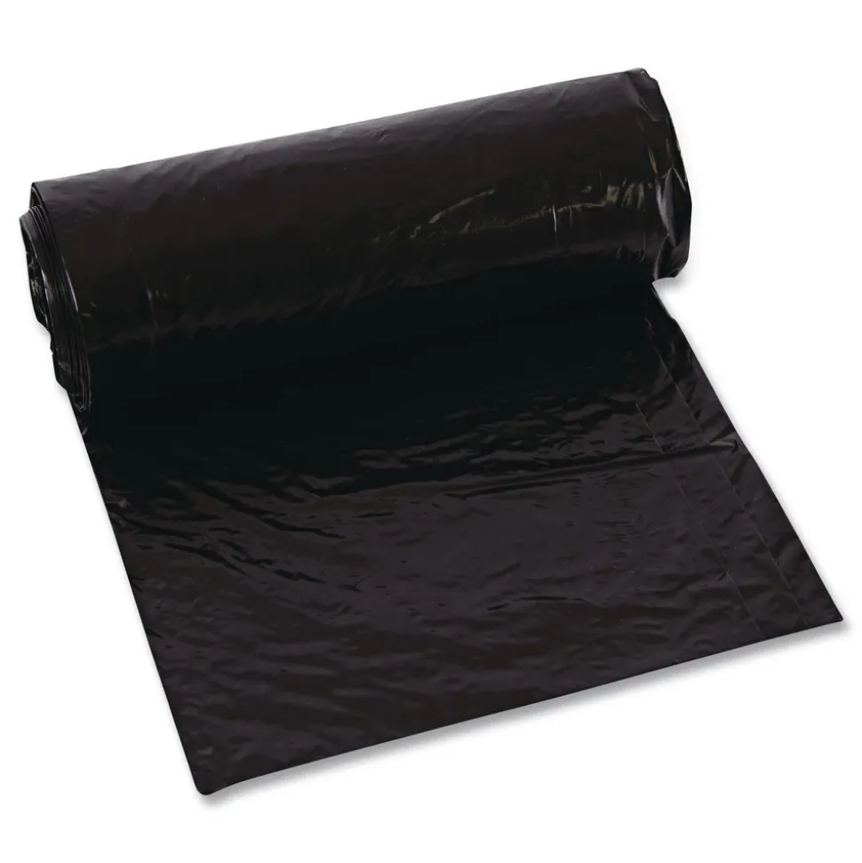 Classic 56 Gallon 0.9 mil 43 in. x 47 in. Linear Low-Density Can Liners - Black (100/Carton)
