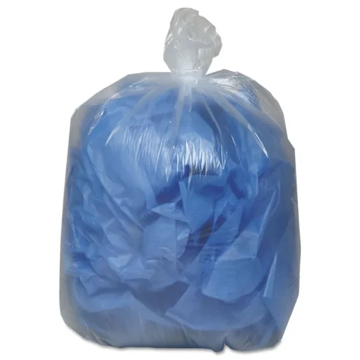 Classic Clear 40 in. x 46 in. 0.63 mil 45 Gallon Linear Low-Density Can Liners - Clear (250/Carton)