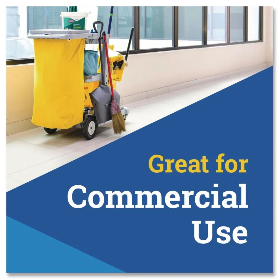 Clorox 7 in. x 8 in. 1-Ply Disinfecting Wipes - Lemon Fresh, White (75/Canister, 6/Carton)