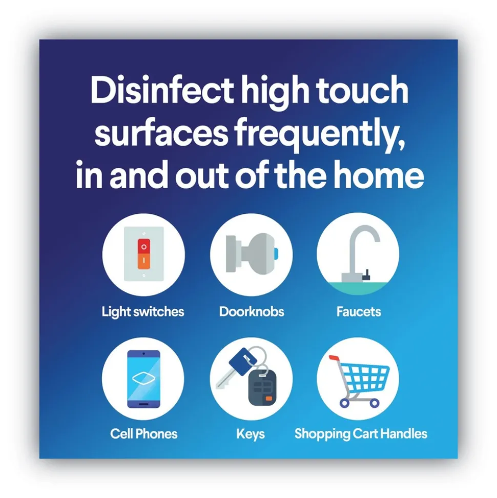 Clorox 7 in. x 8 in. 1-Ply Disinfecting Wipes - Fresh Scent/Citrus Blend, White (75/Canister, 3 Canisters/Pack)