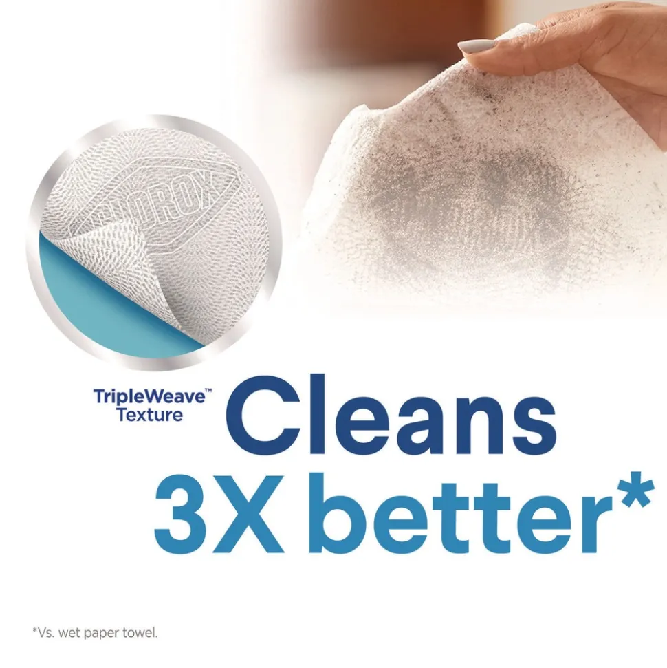 Clorox 7 in. x 8 in. 1-Ply Disinfecting Wipes - Fresh Scent, White (450/Carton)