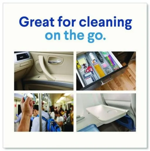 Clorox 8 in. x 7 in. 1-Ply Easy Pull Pack Disinfecting Wipes - Lemon Scent White (6 Boxes/Carton)