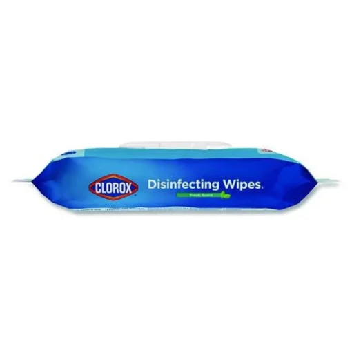 Clorox 8 in. x 7 in. 1-Ply Flex Pack Disinfecting Cleaning Wipes - Fresh Scent White (6/Carton)
