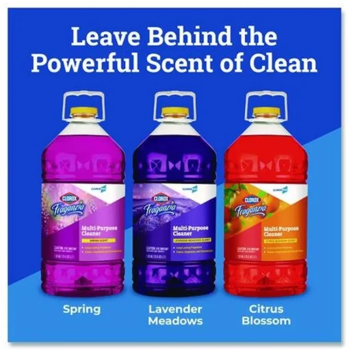 Clorox 175 oz. Bottle CloroxPro Fraganzia Multi-Purpose Cleaner - Lavender Meadows Scent (3/Carton)